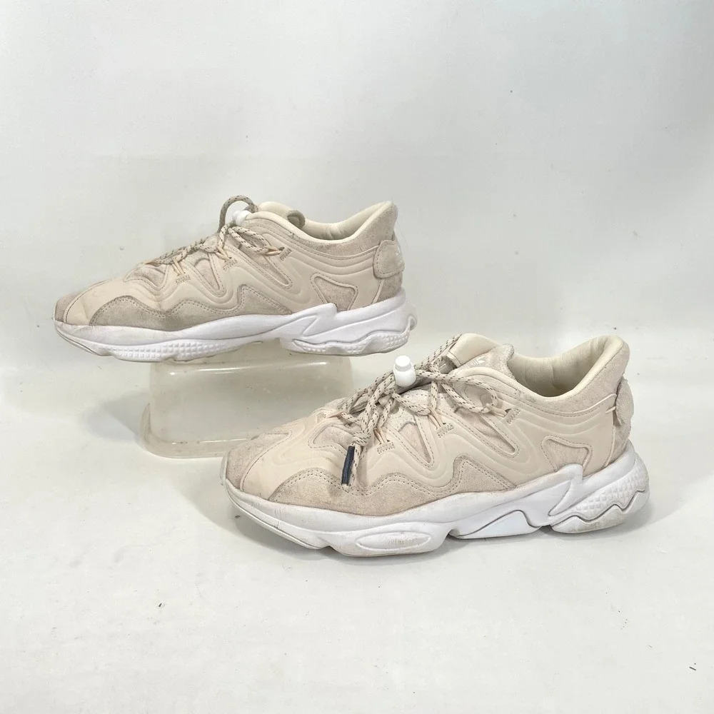 Adidas Ozweego Wonder White Sand Chunky Sneakers H01183 Womens 8.5